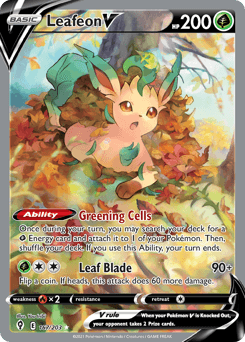 2021 Evolving Skies Leafeon V #167