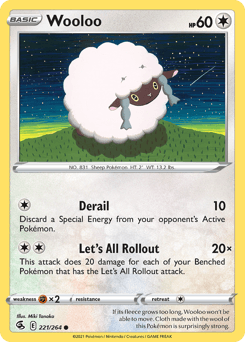 Wooloo Fusion Strike card