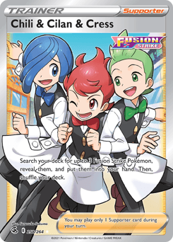 2021 Fusion Strike Chili & Cilan & Cress #258