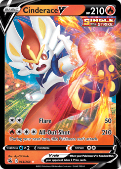 Cinderace V Fusion Strike card