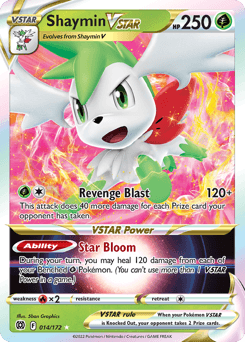 2022 Brilliant Stars Shaymin VSTAR #14