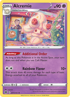 Alcremie Brilliant Stars card
