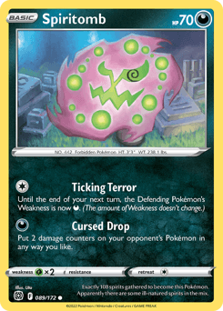 2022 Brilliant Stars Spiritomb #89