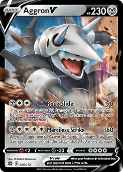 2022 Brilliant Stars Aggron V #96