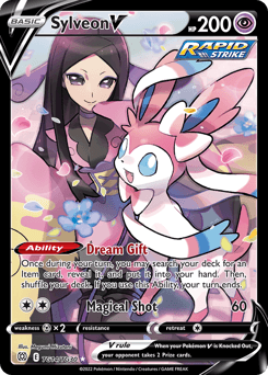Sylveon V Brilliant Stars Trainer Gallery card