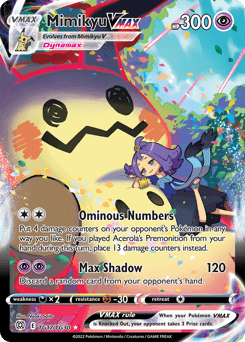 Mimikyu VMAX Brilliant Stars Trainer Gallery card