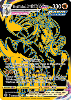 Rapid Strike Urshifu VMAX Brilliant Stars Trainer Gallery card