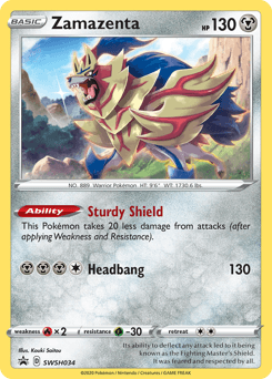 Zamazenta SWSH Black Star Promos card