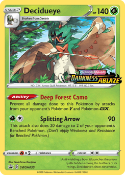 Decidueye SWSH Black Star Promos card