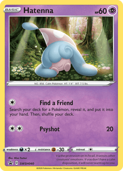Hatenna SWSH Black Star Promos card