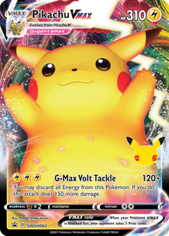 Pikachu VMAX SWSH Black Star Promos card