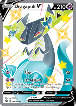 Dragapult V SWSH Black Star Promos card