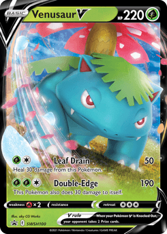 2019 SWSH Black Star Promos Venusaur V #SWSH100