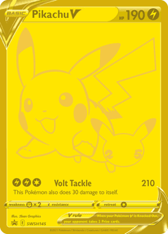 Pikachu V SWSH Black Star Promos card