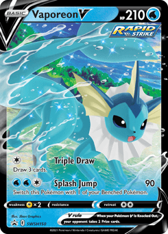 Vaporeon V SWSH Black Star Promos card
