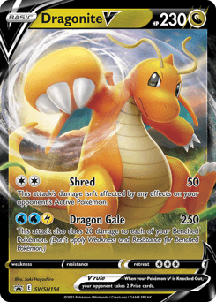 Dragonite V SWSH Black Star Promos card