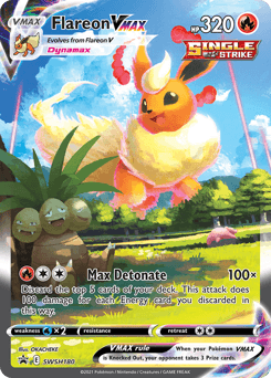 2019 SWSH Black Star Promos Flareon VMAX #SWSH180