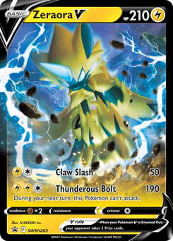 Zeraora V SWSH Black Star Promos card