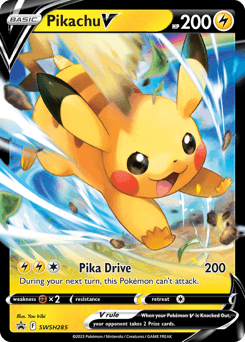 Pikachu V SWSH Black Star Promos card