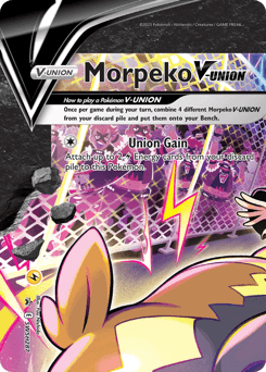 Morpeko V-UNION SWSH Black Star Promos card