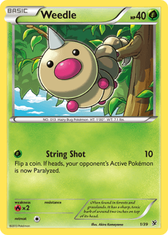 Weedle Kalos Starter Set card