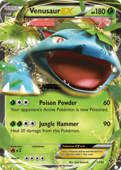 Venusaur ex XY card