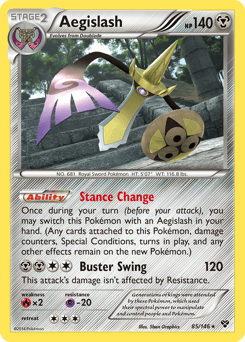 Aegislash XY card