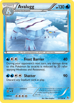Avalugg Flashfire card