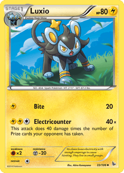 Luxio Flashfire card