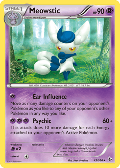 Meowstic Flashfire card