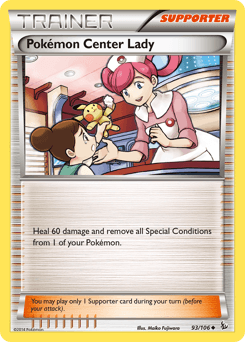 Pokémon Center Lady Flashfire card