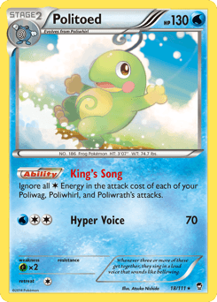 Politoed Furious Fists card