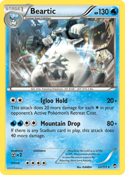 Beartic Furious Fists card