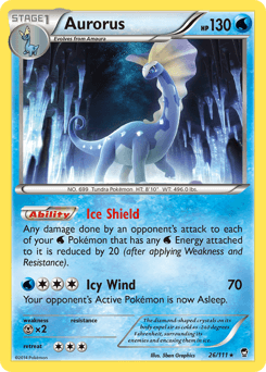 Aurorus Furious Fists card