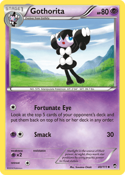 Gothorita Furious Fists card