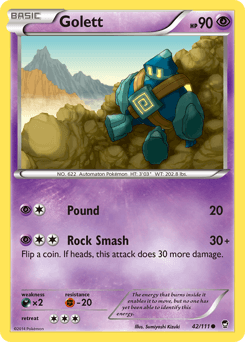 Golett Furious Fists card