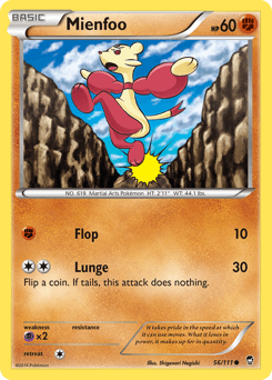 Mienfoo Furious Fists card