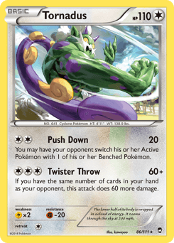 Tornadus Furious Fists card