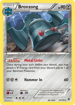 Bronzong Phantom Forces card