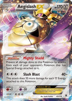 Aegislash-EX Phantom Forces card