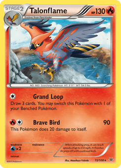 Talonflame Roaring Skies card