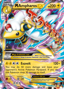 2015 Ancient Origins M Ampharos-EX #28