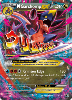 2013 XY Black Star Promos M Garchomp-EX #XY168