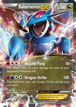 2013 XY Black Star Promos Salamence-EX #XY170