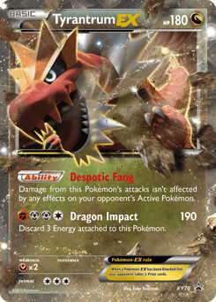 2013 XY Black Star Promos Tyrantrum-EX #XY70