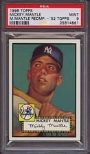 1952 Topps 1996 Topps Mantle Redemption card