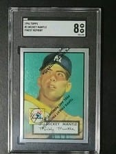 1952 Topps Reprint 1996 Topps Mantle Finest card
