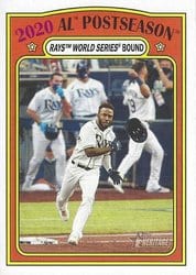 2021 Topps Heritage Base Set 2020 AL Postseason: Rays World Series Bound #24 card