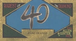 2023 Topps Allen & Ginter Mini Rarest of the Diamond 40/40 Season #MROD-9 card