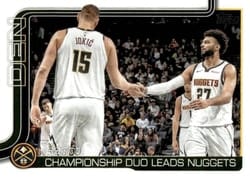 2025-26 Topps Base Set 5280!: Championship Duo Leads Nuggets #286 card